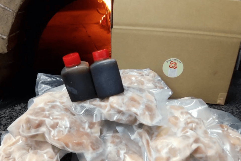 ホンモノの薪窯料理を